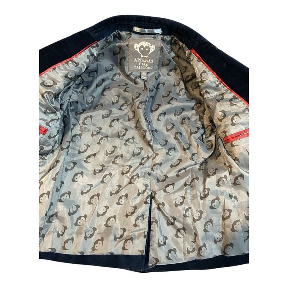 Appaman Fine Tailoring Toddler Boy Blue Velvet Blazer Sz 3T Two Button Pockets - Picture 4 of 8